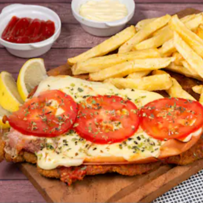 Milanesa napolitana sin tacc.