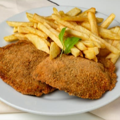 Milanesa de carne.