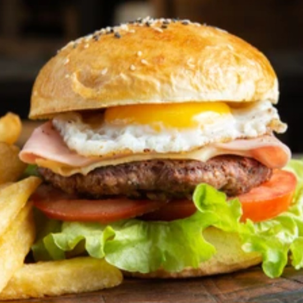 Hamburguesa de ternera.