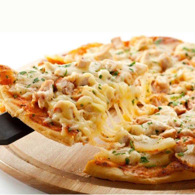 Pizza De pollo.