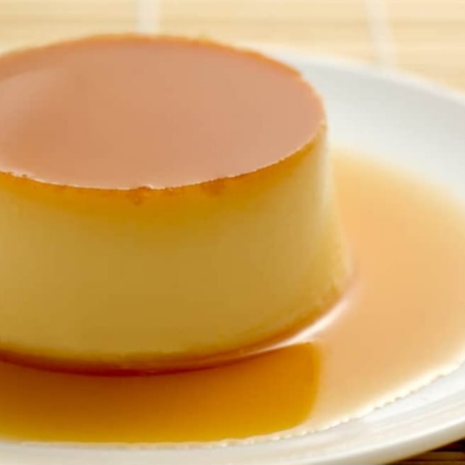 Flan casero.