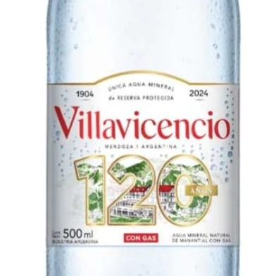 Agua con gas de 500cc.