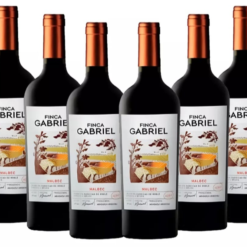 Vino Finca Gabriel Malbec.