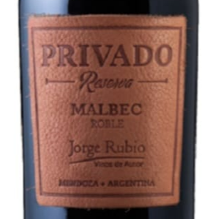 Vino Privado reserva bodega Jorge Rubio.